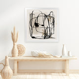 Shop Blotted I (Square) Art Print-Abstract, Black, Neutrals, PC, Square, View All-framed painted poster wall decor artwork