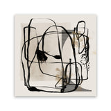 Shop Blotted I (Square) Canvas Art Print-Abstract, Black, Neutrals, PC, Square, View All-framed wall decor artwork
