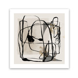 Shop Blotted I (Square) Art Print-Abstract, Black, Neutrals, PC, Square, View All-framed painted poster wall decor artwork