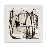 Shop Blotted I (Square) Canvas Art Print-Abstract, Black, Neutrals, PC, Square, View All-framed wall decor artwork