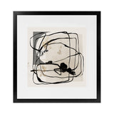 Shop Blotted II (Square) Art Print-Abstract, Black, Neutrals, PC, Square, View All-framed painted poster wall decor artwork