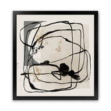 Shop Blotted II (Square) Art Print-Abstract, Black, Neutrals, PC, Square, View All-framed painted poster wall decor artwork