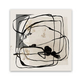 Shop Blotted II (Square) Art Print-Abstract, Black, Neutrals, PC, Square, View All-framed painted poster wall decor artwork