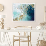 Shop Pomona Art Print-Abstract, Blue, Horizontal, PC, Rectangle, View All-framed painted poster wall decor artwork