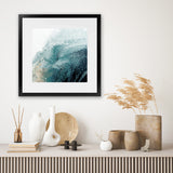 Shop Aisa Teal Version (Square) Art Print-Abstract, Blue, PC, Square, View All-framed painted poster wall decor artwork