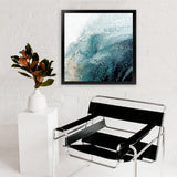 Shop Aisa Teal Version (Square) Art Print-Abstract, Blue, PC, Square, View All-framed painted poster wall decor artwork