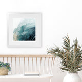 Shop Aisa Teal Version (Square) Art Print-Abstract, Blue, PC, Square, View All-framed painted poster wall decor artwork