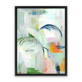 Shop Palm City Canvas Art Print-Abstract, Green, PC, Portrait, Rectangle, View All-framed wall decor artwork