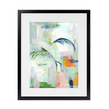 Shop Palm City Art Print-Abstract, Green, PC, Portrait, Rectangle, View All-framed painted poster wall decor artwork