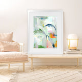 Shop Palm City Art Print-Abstract, Green, PC, Portrait, Rectangle, View All-framed painted poster wall decor artwork