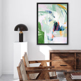 Shop Paradise Sunrise I Canvas Art Print-Abstract, Green, PC, Portrait, Rectangle, View All-framed wall decor artwork