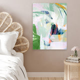 Shop Paradise Sunrise I Canvas Art Print-Abstract, Green, PC, Portrait, Rectangle, View All-framed wall decor artwork