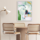 Shop Paradise Sunrise I Canvas Art Print-Abstract, Green, PC, Portrait, Rectangle, View All-framed wall decor artwork