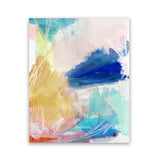 Shop Cha Cha I Art Print-Abstract, Blue, PC, Portrait, Rectangle, View All, Yellow-framed painted poster wall decor artwork