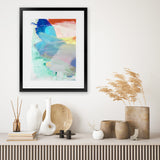 Shop Cha Cha II Art Print-Abstract, Blue, PC, Portrait, Rectangle, View All-framed painted poster wall decor artwork