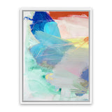 Shop Cha Cha II Canvas Art Print-Abstract, Blue, PC, Portrait, Rectangle, View All-framed wall decor artwork