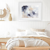 Shop Beyond The Clouds Art Print-Abstract, Blue, Horizontal, Landscape, PC, Purple, Rectangle, View All-framed painted poster wall decor artwork