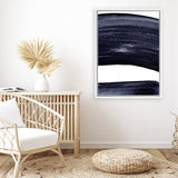 Shop Indigo Swerve II Canvas Art Print-Abstract, PC, Portrait, Purple, Rectangle, View All-framed wall decor artwork