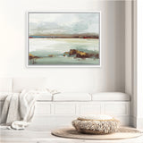 Shop Little Country I Canvas Art Print-Abstract, Green, Horizontal, PC, Rectangle, View All-framed wall decor artwork