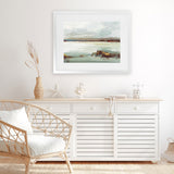 Shop Little Country I Art Print-Abstract, Green, Horizontal, PC, Rectangle, View All-framed painted poster wall decor artwork