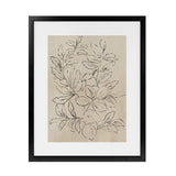 Shop Outlined Leaves I Art Print-Abstract, Brown, PC, Portrait, Rectangle, View All-framed painted poster wall decor artwork
