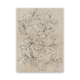 Shop Outlined Leaves I Canvas Art Print-Abstract, Brown, PC, Portrait, Rectangle, View All-framed wall decor artwork