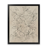 Shop Outlined Leaves II Art Print-Abstract, Brown, PC, Portrait, Rectangle, View All-framed painted poster wall decor artwork
