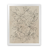 Shop Outlined Leaves II Art Print-Abstract, Brown, PC, Portrait, Rectangle, View All-framed painted poster wall decor artwork