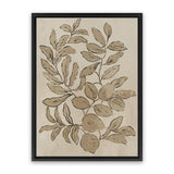 Shop Leaves Sketches I Canvas Art Print-Abstract, Brown, PC, Portrait, Rectangle, View All-framed wall decor artwork