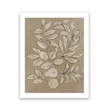 Shop Leaves Sketches II Art Print-Abstract, Brown, PC, Portrait, Rectangle, View All-framed painted poster wall decor artwork