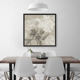 Shop Floral Lines I (Square) Canvas Art Print-Abstract, Neutrals, PC, Square, View All-framed wall decor artwork