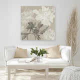 Shop Floral Lines I (Square) Canvas Art Print-Abstract, Neutrals, PC, Square, View All-framed wall decor artwork