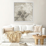 Shop Floral Lines I (Square) Canvas Art Print-Abstract, Neutrals, PC, Square, View All-framed wall decor artwork