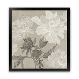 Shop Floral Lines I (Square) Art Print-Abstract, Neutrals, PC, Square, View All-framed painted poster wall decor artwork