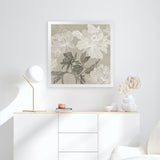 Shop Floral Lines I (Square) Art Print-Abstract, Neutrals, PC, Square, View All-framed painted poster wall decor artwork