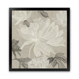 Shop Floral Lines II (Square) Art Print-Abstract, Neutrals, PC, Square, View All-framed painted poster wall decor artwork