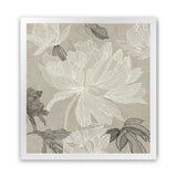 Shop Floral Lines II (Square) Art Print-Abstract, Neutrals, PC, Square, View All-framed painted poster wall decor artwork