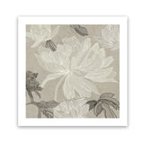Shop Floral Lines II (Square) Art Print-Abstract, Neutrals, PC, Square, View All-framed painted poster wall decor artwork