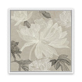 Shop Floral Lines II (Square) Canvas Art Print-Abstract, Neutrals, PC, Square, View All-framed wall decor artwork