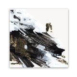 Shop Motion Waves (Square) Art Print-Abstract, Black, PC, Square, View All, White-framed painted poster wall decor artwork