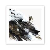 Shop Motion Waves (Square) Art Print-Abstract, Black, PC, Square, View All, White-framed painted poster wall decor artwork