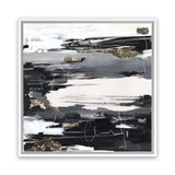 Shop Calm Noise (Square) Canvas Art Print-Abstract, Black, PC, Square, View All-framed wall decor artwork