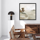 Shop Morning Crisp II (Square) Canvas Art Print-Abstract, Green, Neutrals, PC, Square, View All-framed wall decor artwork