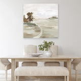 Shop Morning Crisp II (Square) Canvas Art Print-Abstract, Green, Neutrals, PC, Square, View All-framed wall decor artwork