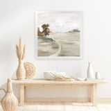 Shop Morning Crisp II (Square) Art Print-Abstract, Green, Neutrals, PC, Square, View All-framed painted poster wall decor artwork