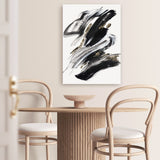 Shop The Stenographic Forn I Canvas Art Print-Abstract, Black, PC, Portrait, Rectangle, View All-framed wall decor artwork