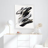 Shop The Stenographic Forn I Art Print-Abstract, Black, PC, Portrait, Rectangle, View All-framed painted poster wall decor artwork