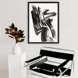 Shop The Stenographic Forn II Canvas Art Print-Abstract, Black, PC, Portrait, Rectangle, View All-framed wall decor artwork