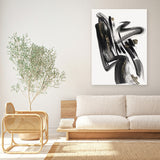 Shop The Stenographic Forn II Canvas Art Print-Abstract, Black, PC, Portrait, Rectangle, View All-framed wall decor artwork