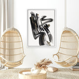 Shop The Stenographic Forn II Canvas Art Print-Abstract, Black, PC, Portrait, Rectangle, View All-framed wall decor artwork